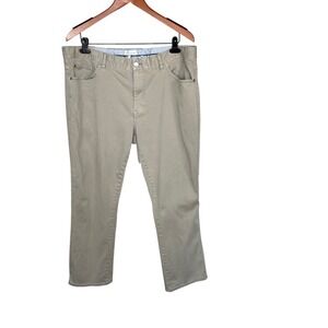 Peter Millar Crown Shop Mens 40x27 Tan Khaki 5 Pocket Pants ME0B39